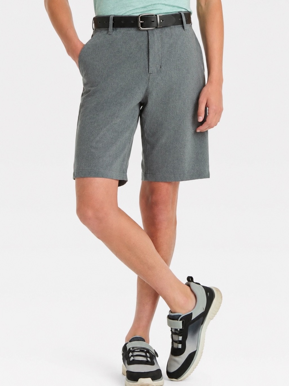 All in Motion Boys Golf Everyday Shorts Quick Dry Grey Size 12